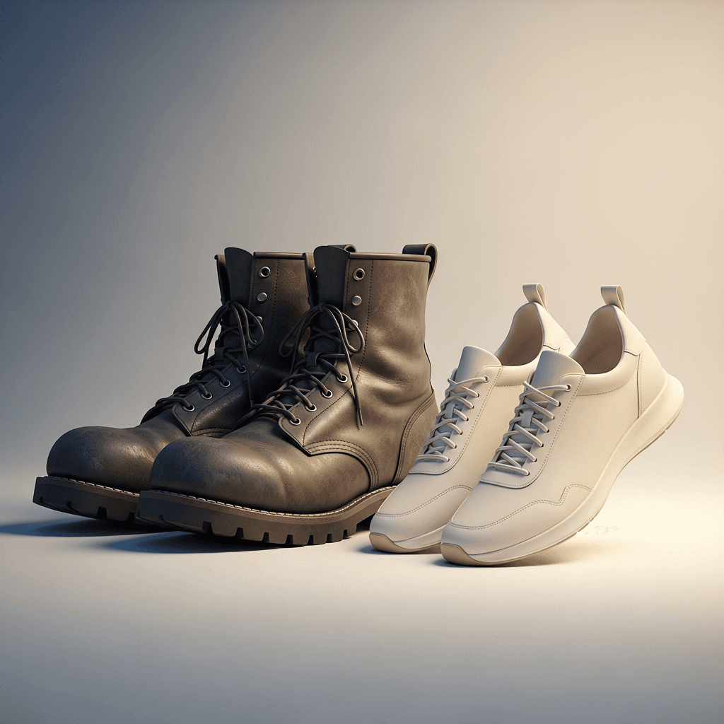 Снимаю необходимость ходить в неудобных ботинках.