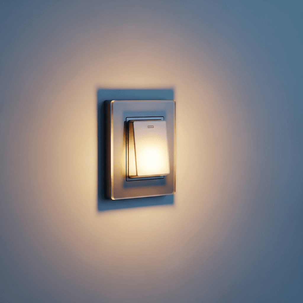 Помогаю найти выключатель.